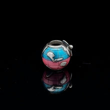 Load image into Gallery viewer, 925 Sterling Silver Charm Bead Globe Travel Plane For Charm Bracelet Necklace - Rafant