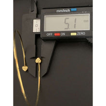 Load image into Gallery viewer, 18K Gold Bracelet Bangle Flexible Double Heart 2.28 grams 7.5 inches