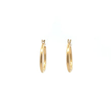 Load image into Gallery viewer, 18K Gold Earrings Hoops Polished 1.21 grams - Rafant