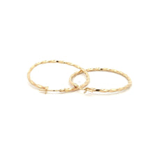 Load image into Gallery viewer, 18K Gold Earrings Hoops Spiral 1.71 grams - Rafant