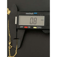 Load image into Gallery viewer, 18K Gold Bracelet 7.25 inches with Key Heart Charms 2.03 grams