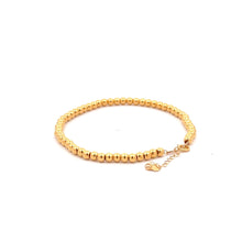 Load image into Gallery viewer, 18K Gold Bracelet Beaded Ball Size 6 inches plus 1 inch 1.19 grams - Rafant