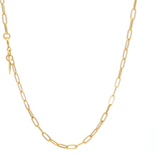 Load image into Gallery viewer, 18K Gold Necklace Chain Paperclip 20 inches 2.28 grams - Rafant