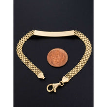 Load image into Gallery viewer, 18K Gold Bracelet Bar Size 7.25 inches 5.38 grams