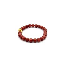 Load image into Gallery viewer, 18K Gold Money Bag Lucky Charm Bracelet Gemstones Goldstone 6mm - Rafant