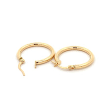 Load image into Gallery viewer, 18K Gold Earrings Hoops Polished - Rafant