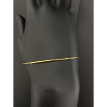 Load image into Gallery viewer, 18K Gold Bracelet Bangle Flexible Double Heart 2.28 grams 7.5 inches