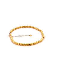 Load image into Gallery viewer, 18K Gold Bracelet Beaded Balls Size 6 inches 1 inch Extension 1.18 grams - Rafant