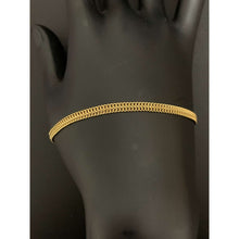 Load image into Gallery viewer, 18K Gold Bracelet Chain Sedusa 7.25 inches 2.18 grams