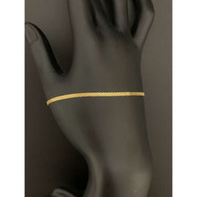 Load image into Gallery viewer, 18K Gold Bracelet Bismark Chain 7.5 inches 1.43 grams