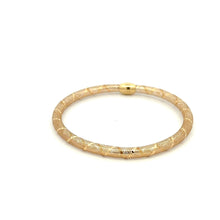 Load image into Gallery viewer, 18K Gold Bracelet Mesh Soft Bangle Size 6.5 inches - Rafant