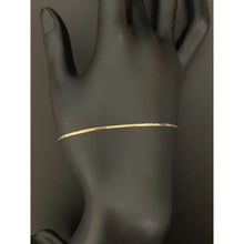 Load image into Gallery viewer, 18K Gold Bracelet Chain Flat Size 7.5 inches 0.85 grams