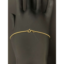 Load image into Gallery viewer, 18K Gold Bracelet 7.5 inches with Heart Charm 1.40 grams