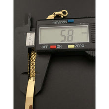 Load image into Gallery viewer, 18K Gold Bracelet Bar Size 7.25 inches 5.38 grams