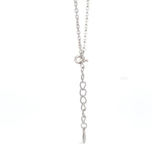 Load image into Gallery viewer, 925 Sterling Silver Necklace 17 inches Chain Red Agate Clover Pendant