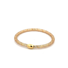 Load image into Gallery viewer, 18K Gold Bracelet Mesh Soft Bangle Size 6 inches - Rafant