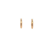 Load image into Gallery viewer, 18K Gold Earrings Hoops Polished Small 1.18 grams - Rafant