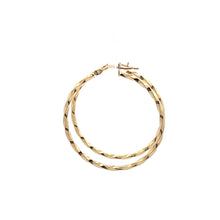 Load image into Gallery viewer, 18K Gold Earrings Hoops Spiral 1.71 grams - Rafant