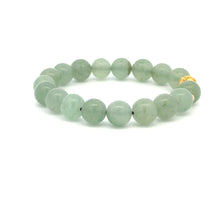 Load image into Gallery viewer, 18K Gold Money Ball Lucky Charm Beads Bracelet Gemstones Aventurine 8mm - Rafant