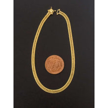 Load image into Gallery viewer, 18K Gold Bracelet Chain Triple Lock 2.54 grams Size 7.25 inches