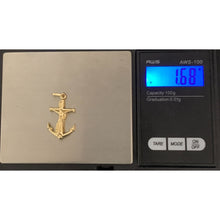 Load image into Gallery viewer, 18K Gold Pendant Anchor Jesus Christ Cross 1.68 grams - Rafant