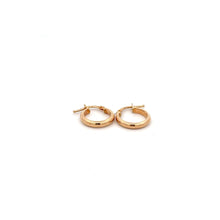 Load image into Gallery viewer, 18K Gold Earrings Hoops Polished Small 1.18 grams - Rafant