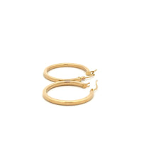 Load image into Gallery viewer, 18K Gold Earrings Hoops Polished 1.84 grams - Rafant