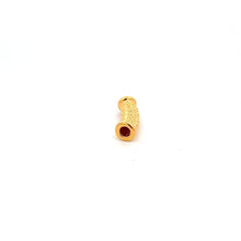 Load image into Gallery viewer, 18K Gold Tube Lucky Charm 0.24grams - 0.27 grams - Rafant
