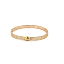 Load image into Gallery viewer, 18K Gold Bracelet Mesh Soft Bangle Flexible Size 6.5 inches  0.87 grams - Rafant