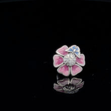Load image into Gallery viewer, 925 Sterling Silver Charm Bead Flower Pink Multicolor For Charm Bracelet Necklace - Rafant