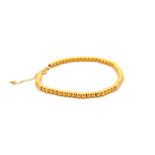 Load image into Gallery viewer, 18K Gold Bracelet Beaded Balls Size 6 inches plus 0.75 inch 1.20 grams - Rafant