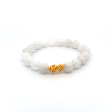 Load image into Gallery viewer, 18K Gold Pixiu Piyao Bracelet Natural Gemstones 8-10mm Birthstones Wealth Bracelet - Rafant