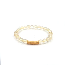 Load image into Gallery viewer, 18K Gold Tube Lucky Charm Bracelet Gemstones Birthstones 6mm - Rafant