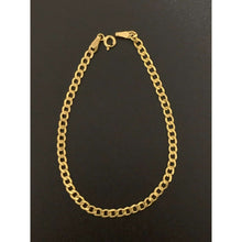Load image into Gallery viewer, 18K Gold Bracelet Chain Curb 7.5 inches 2.08 grams