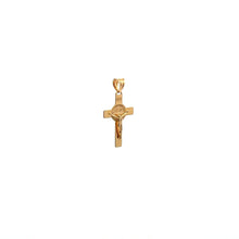 Load image into Gallery viewer, 18K Gold Pendant Charm Cross Religious Jesus Christ 0.9 grams - Rafant