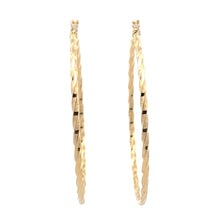 Load image into Gallery viewer, 18K Gold Earrings Hoops Extra Large 2.07 grams - Rafant