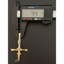 Load image into Gallery viewer, 18K Gold Pendant Cross Jesus Christ Religious Two Tone 3.09 grams - Rafant