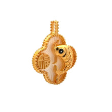 Load image into Gallery viewer, 18K Gold Pendant Mother of Pearl Flower Lucky Charm - Rafant