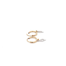 Load image into Gallery viewer, 18K Gold Earrings Hoops Two Tone - Rafant