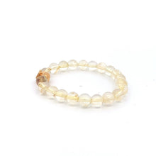 Load image into Gallery viewer, 18K Gold Money Bag Lucky Charm Beads Bracelet Gemstones Citrine 6mm - Rafant