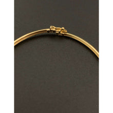Load image into Gallery viewer, 18K Gold Bracelet Bangle Oval Size 7.25 inches 2.30 grams