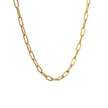 Load image into Gallery viewer, 18K Gold Necklace Chain Paperclip 16 inches 1.86 grams - Rafant