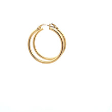 Load image into Gallery viewer, 18K Gold Earrings Hoops Polished 1.48 grams - Rafant