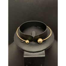 Load image into Gallery viewer, 18K Gold Bangle Bracelet Cuff Balls Small