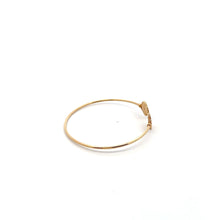 Load image into Gallery viewer, 18K Gold Bracelet Flower Cuff Bangle Size 6.25 inches - Rafant