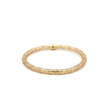 Load image into Gallery viewer, 18K Gold Bracelet Mesh Soft Bangle Size 6.5 inches - Rafant