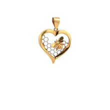 Load image into Gallery viewer, 18K Gold Pendant Heart Bee 2.03 grams - Rafant