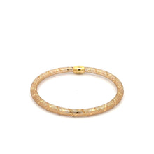 Load image into Gallery viewer, 18K Gold Bracelet Mesh Soft Bangle Size 6 inches - Rafant