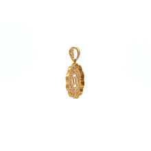 Load image into Gallery viewer, 18K Gold Pendant  Good Fortune Coin White Yellow Gold 2.14 grams - Rafant