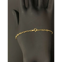 Load image into Gallery viewer, 18K Gold Bracelet Paperclips 7.5 inches 1.01 grams